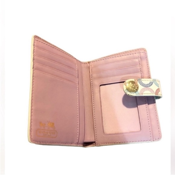 Coach Colorful Pastel Leather Wallet - Picture 4 of 7